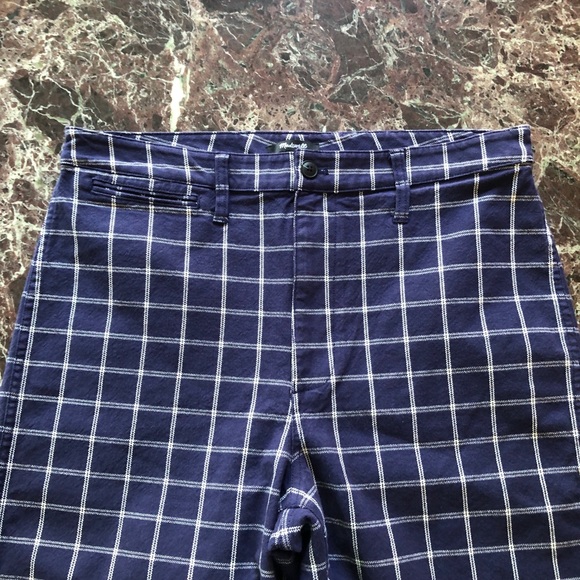 MADEWELL Emmett Windowpane Cropped Wide Leg Pants - Picture 4 of 7